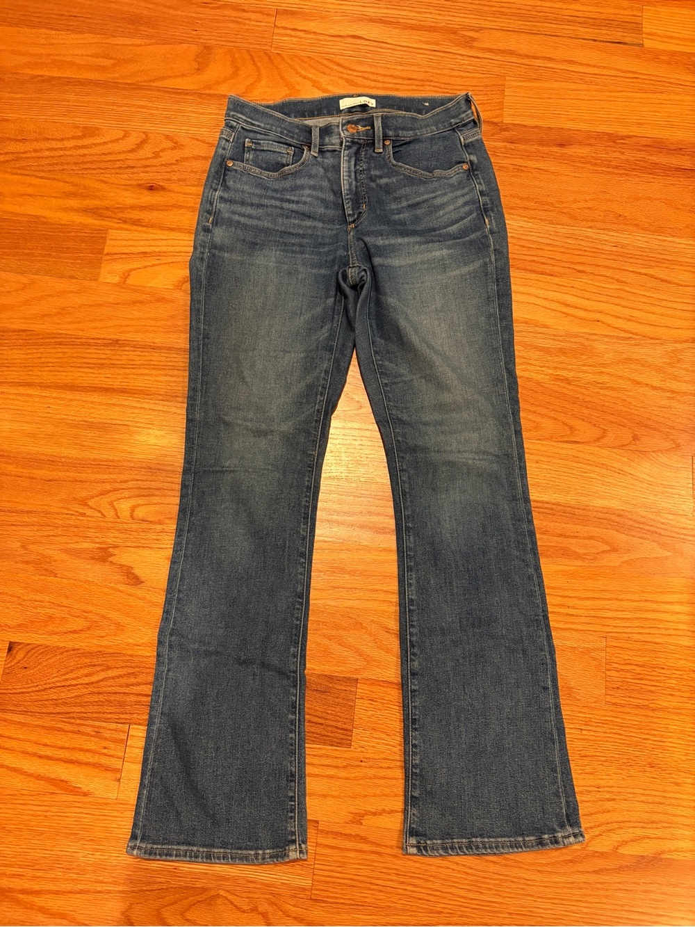 LOFT Women's Flared Jeans in Dark Blue Wash